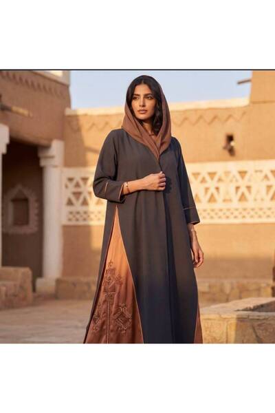 Other Embroidered Abaya with Appliqué
