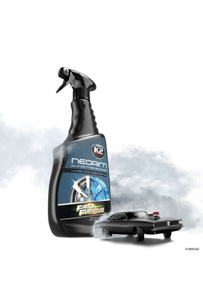 K2 Solutie curatat jante si anvelope cu indicator de actiune albastru neon, Neorim Fast & Furios Edition, 700 ml