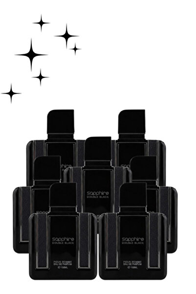 Faan 7 Pieces Sapphire Double Black Pour Homme Perfume 100ML
