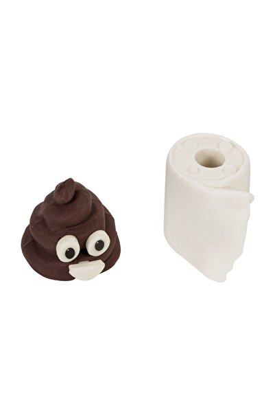 OEM Set radiere 3D pentru copii, 2 bucăți, 2x2.5cm – fără ftalați, emoji