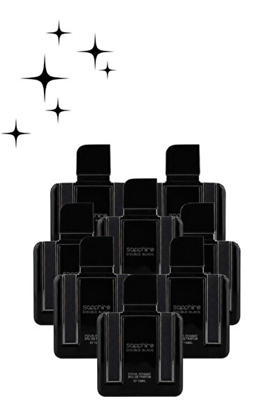Faan 8 Pieces Sapphire Double Black Pour Homme Perfume 100ML