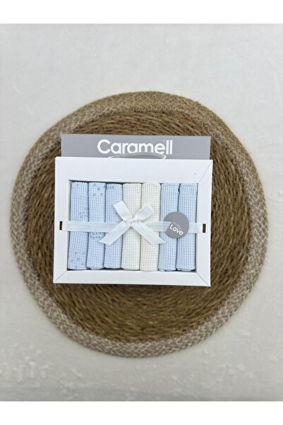 Caramell Patterned Baby Mouth Wipes, Pack of 7