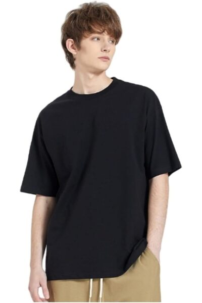 GENERAL HAOKEKE Men's Summer T Shirt, Solid Casual Short Sleeve Tees Shirts f...