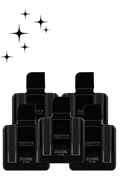 Faan 5 Pieces Sapphire Double Black Pour Homme Perfume 100ML