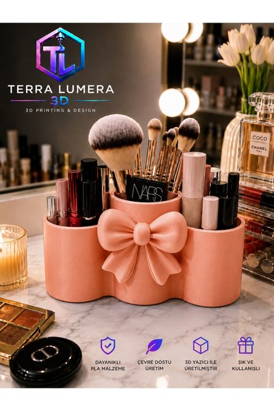 TERRA LUMERA 3D Bowknot Makeup Organizer
