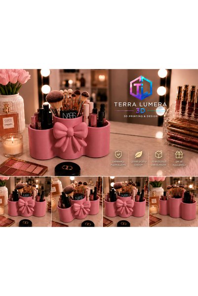 TERRA LUMERA 3D Bowknot Makeup Organizer