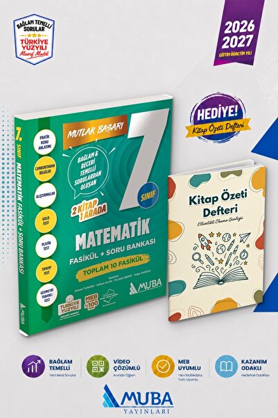 Muba Yayınları 7. sınıf Matematik Bağlam Temelli Fasikül + Soru 2026-2027