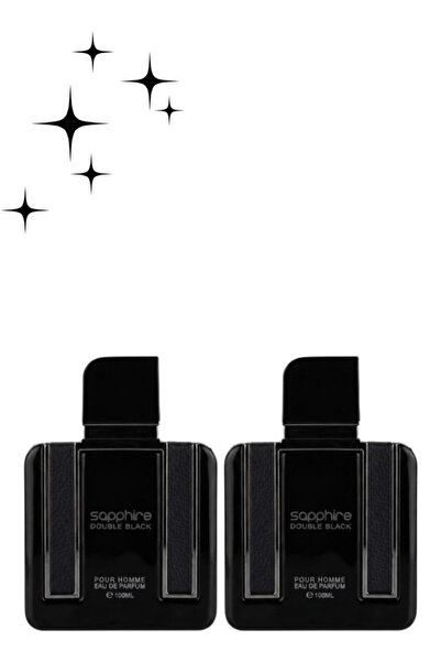 Faan 2 Pieces Sapphire Double Black Pour Homme Perfume 100ML