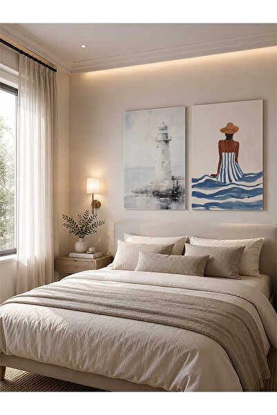 ocean velas Kanvas Tablo Deniz Feneri ve Yaz Esintisi ,Kanvas Tablo TKTVO-002-0078-15908