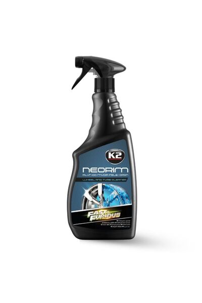 K2 Solutie curatat jante si anvelope cu indicator de actiune albastru neon, Neorim Fast & Furios Edition, 700 ml