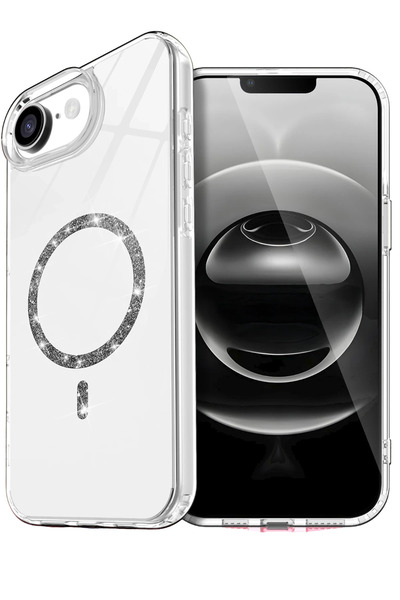 New Face ZNGZRMLL غطاء Magsafe لهاتف iPhone 16E Live Diamond (201352) - شفاف