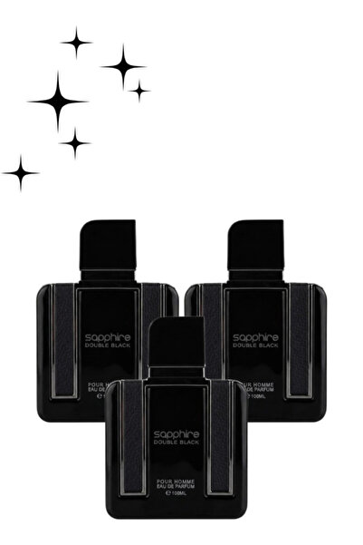 Faan 3 Pieces Sapphire Double Black Pour Homme Perfume 100ML