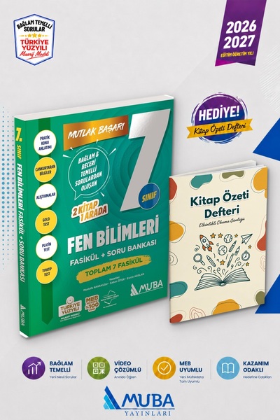 Muba Yayınları 7. sınıf Fen Bilimleri Bağlam Temelli Fasikül + Soru 2026-2027