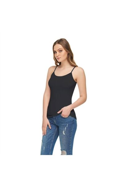 Zulu Ticaret Tutku-Underwear Elite Modal Women's Tank Top with Rope Straps