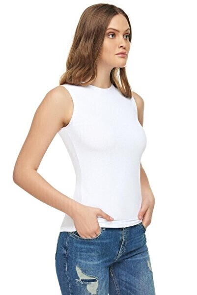 Zulu Ticaret 3 Pieces Elite 2201 Women's Zero Sleeve Lycra Cotton Undershirt ...