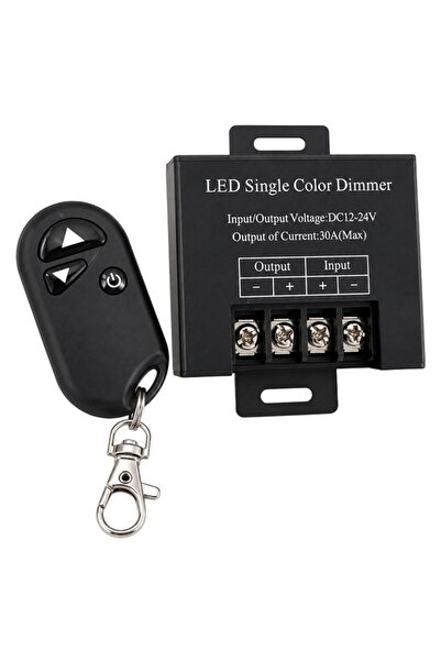 Powermaster PM-37845 12V-24V 30A Tek Renk Şerit LED Dimmer RF Uzaktan Kumanda...