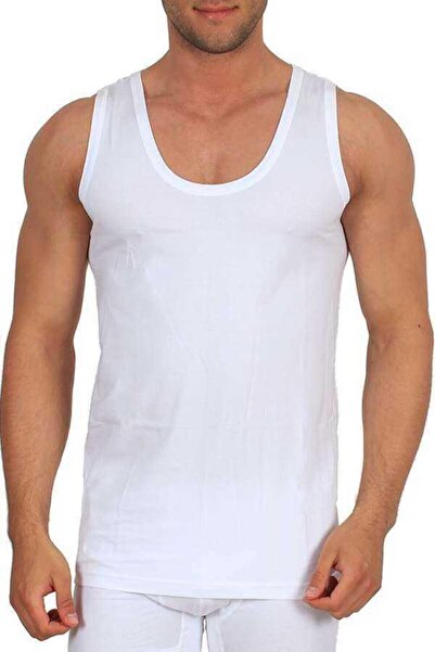 Zulu Ticaret Tutku-Men's Ribbed Sports Singlet 100% Cotton