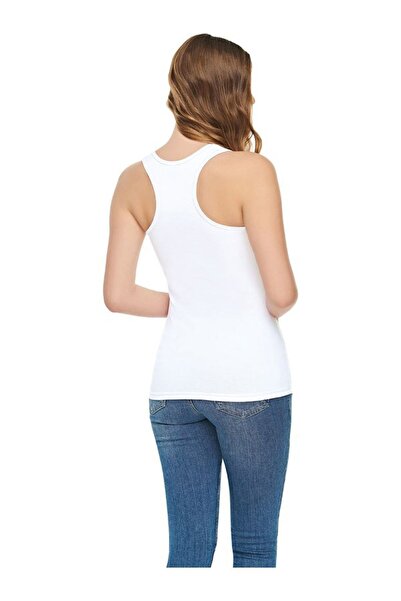Zulu Ticaret Women's White Undershirt 6 Pieces