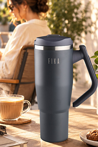 NEOFLAM Fika Lumi Patented Leak-Proof Steel Thermos with Rotating Handle 1200...
