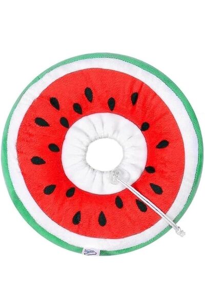 GENERAL Soft Dog Recovery Collar Cute Watermelon Design Adjustable Anti-Licki...