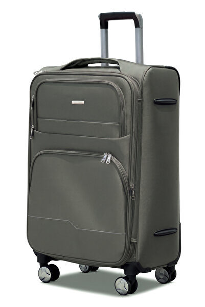 ZAAPPY Prestige Premium Nylon Expandable Medium Checked 24 Inch (20-25kg) Lug...