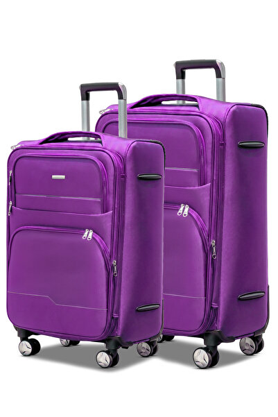 ZAAPPY Prestige Premium Nylon Expandable 2PCS Set (20/24 Inch) Luggage, Soft ...