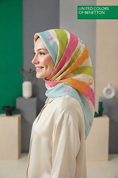 United Colors of Benetton SIENA DESENLİ EŞARP -1034-90*90