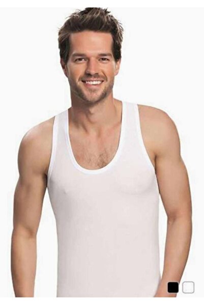 Zulu Ticaret Tutku-Men's White 6-Piece Undershirt 100% Cotton New Season