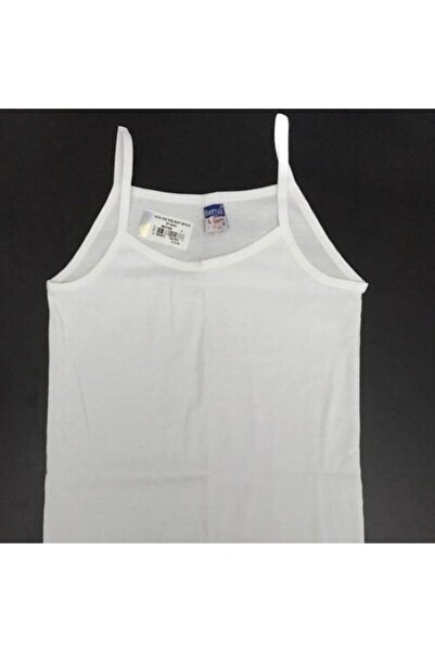 Zulu Ticaret 2520 Girls Ribbed Matte Ribbed Rope Strap Undershirt 4-5 Years O...