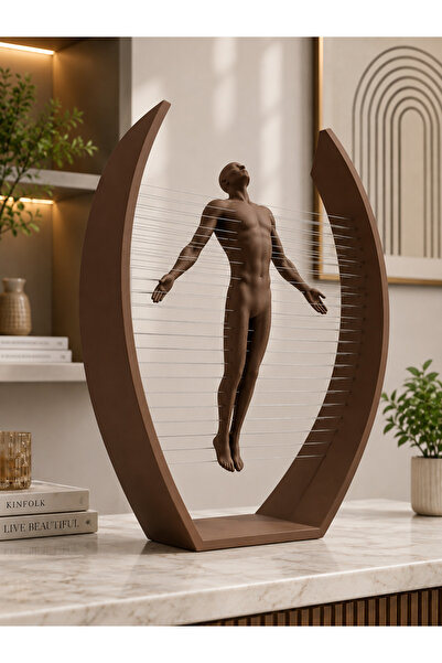 Genel Markalar 3D Baskı İpli İllüzyon İnsan Figürlü Dekoratif Biblo – Modern ...