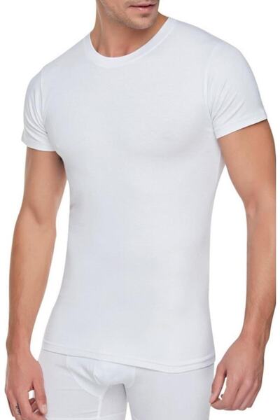 Zulu Ticaret 105 Crew Neck Short Sleeve Men's Undershirt Undershirt
