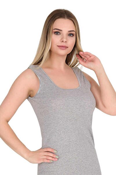 Zulu Ticaret Tutku-2015 Women's Thick Strap Ribbed Undershirt 4 Pack