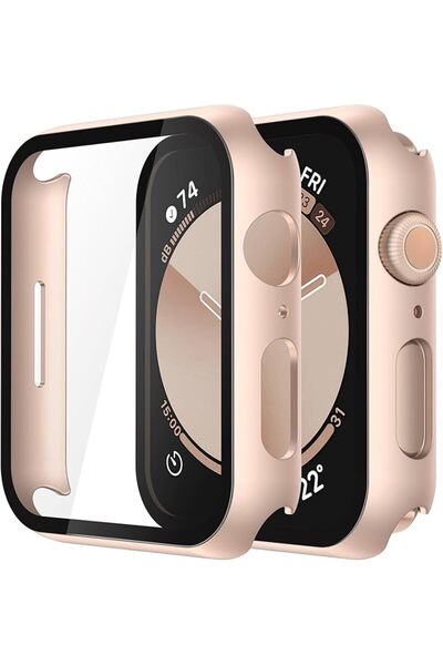 GENERAL Misxi جراب مع شاشة حماية لـ Apple Watch SE3/SE2/SE/Series 6/5/4 44 مم
