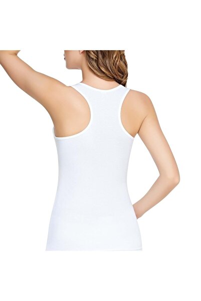 Zulu Ticaret Tutku-Women's Ecru Elastane Sports Athlete L XL Tkd0145