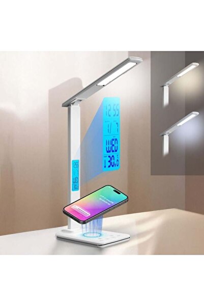 OEM Φωτιστικό γραφείου LED με βάση κινητού τηλεφώνου LED και ρολόι