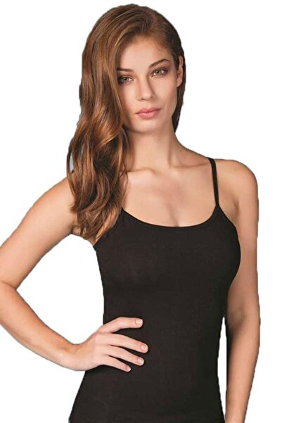 Zulu Ticaret Underwear Lycra Women's Rope Strap Combed Cotton Undershirt