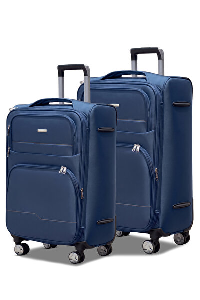 ZAAPPY Prestige Premium Nylon Expandable 2PCS Set (20/24 Inch) Luggage, Soft ...