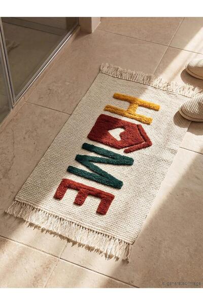 LC Waikiki Mixed Text Patterned Bath Mat 50X80 cm (W6)