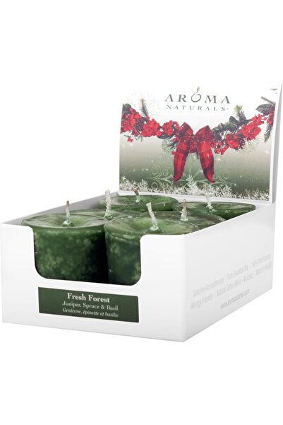 Aroma Naturals شموع صغيرة معطرة بالزيت العطري البرتقالي والقرنفل والقرفة، لؤل...