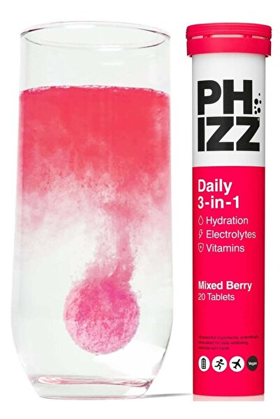Phizz 3-in-1 Multivitamin & Rehydration Electrolyte Effervescent Tabs Mixed B...