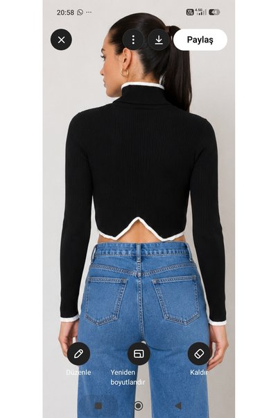 LİVATEX Knitwear crop stone