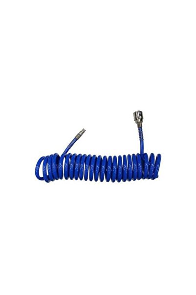 Solplant Furtun aer/presiune, spirala, PU, albastru, 3/8", 24 bar, 10 m, Stre...