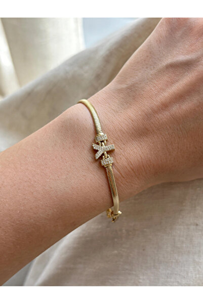 Genel Markalar CM JEWELRY 14 ayar altın kaplama kadın çelik bileklik kararmaz...