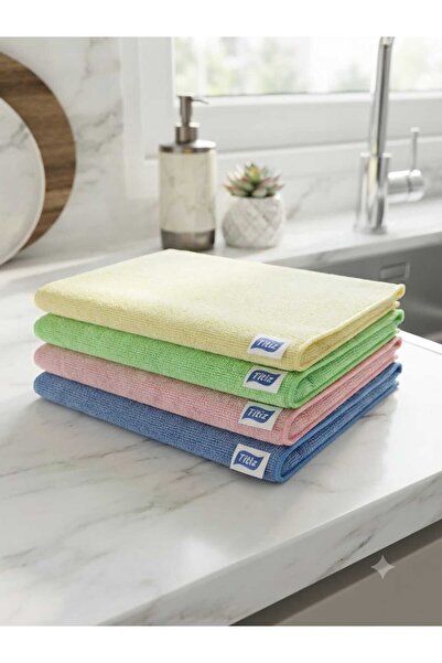Titiz Plastik Titiz Microfiber Cleaning Cloth 30X40 cm 12 Pieces - Multi-Colo...