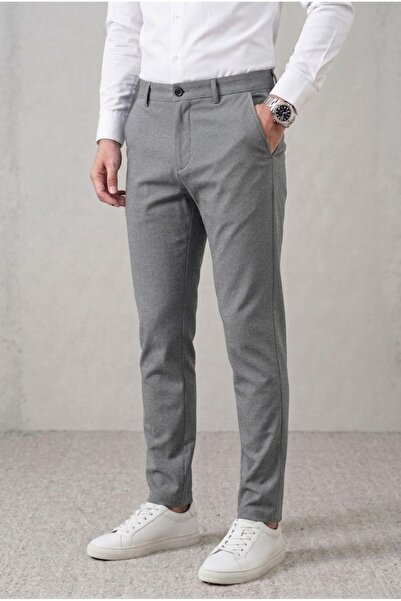 ElitWear Erkek Slim Fit Likralı Casual Kumaş Pantolon