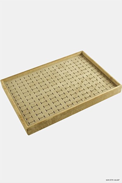 ZERO LAND Spt-Gld Horizontal Anfora Fabric Sink Ring (231327) Table Brown