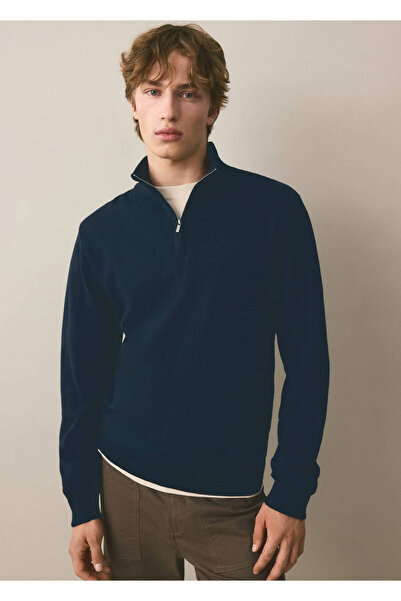 Mango Teen Perkins yaka fermuarlı kazak