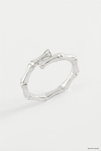 ZERO LAND Spt-Gld Bone Metal Ring (225727) Silver Color