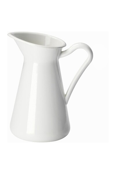 IKEA Modern Beyaz Cam Vazo 16 cm - Dekoratif Ev & Ofis