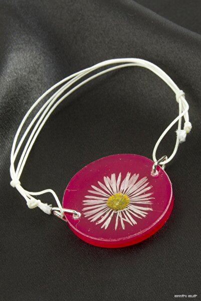 ZERO LAND Spt-Gld Daisy Epoxy (231245) Bracelet Pink